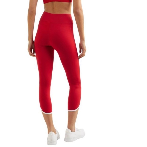 ALL ACCESS Red and Pink Leggings with Tulip Hem XS - Picture 3 of 8